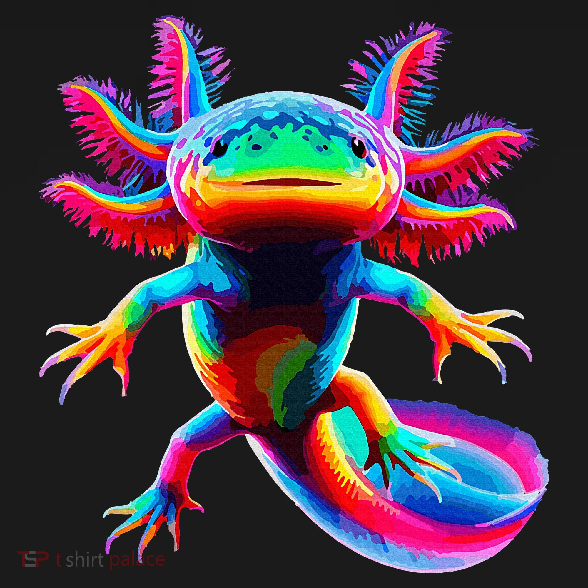 Axolotl Beautiful Pop Art Axolotl Doggie Tank