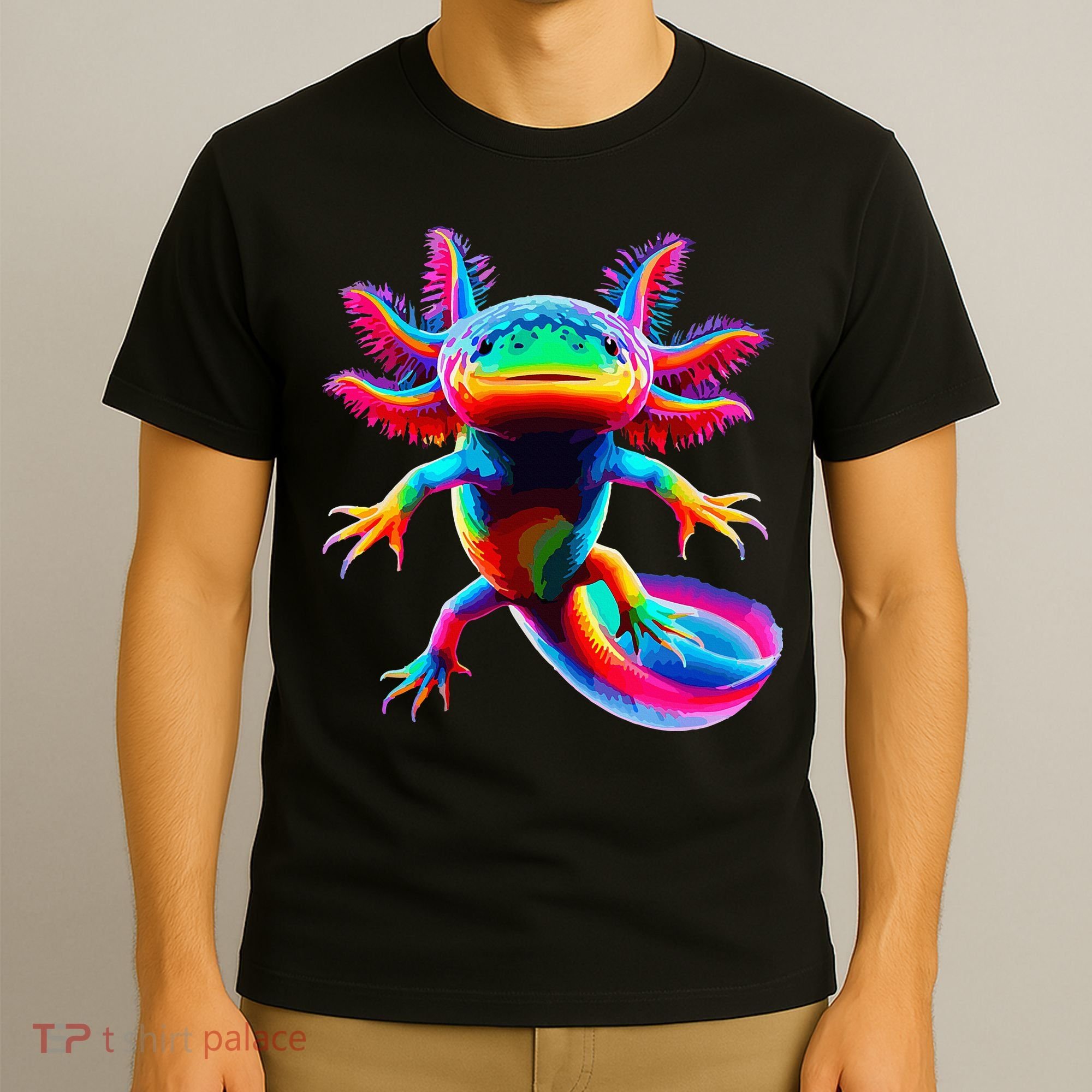 Axolotl Beautiful Pop Art Axolotl T-Shirt