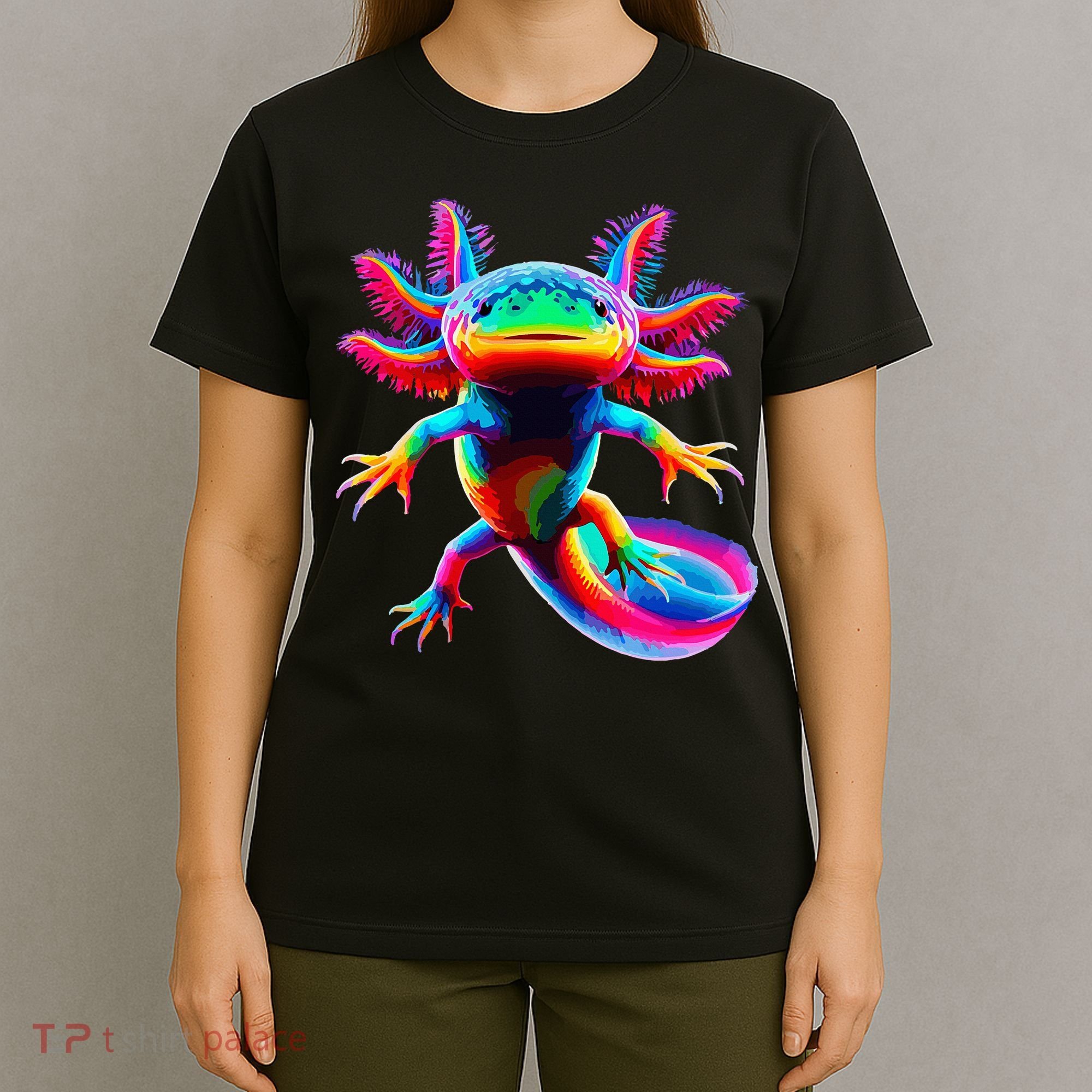 Axolotl Beautiful Pop Art Axolotl T-Shirt