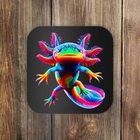 Axolotl Beautiful Pop Art Axolotl Coaster thumb 0