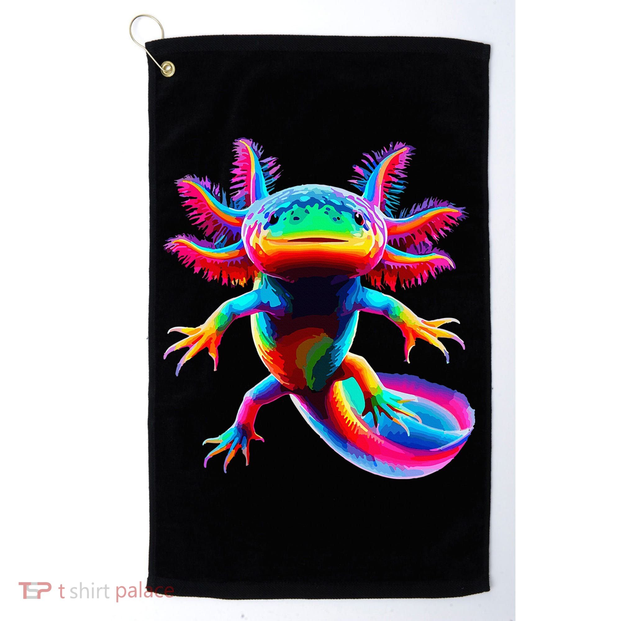 Axolotl Beautiful Pop Art Axolotl Golf Towel