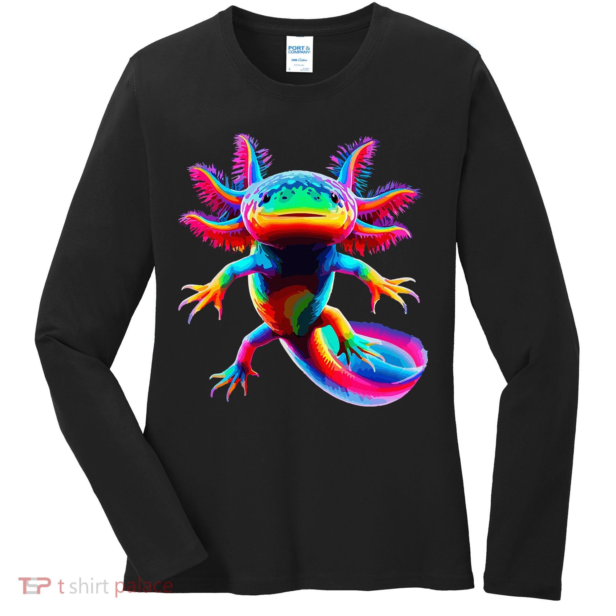 Axolotl Beautiful Pop Art Axolotl Women's Long Sleeve Shirt