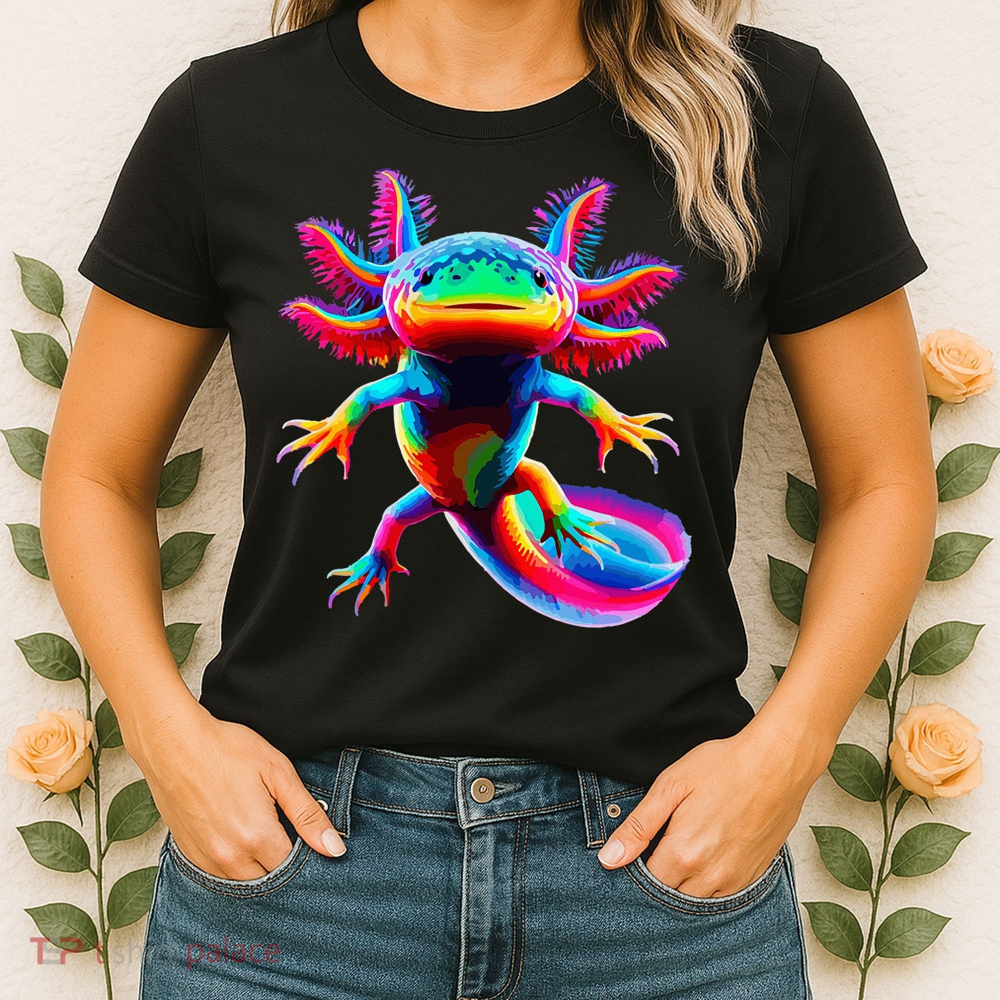 Axolotl Beautiful Pop Art Axolotl Women's T-Shirt