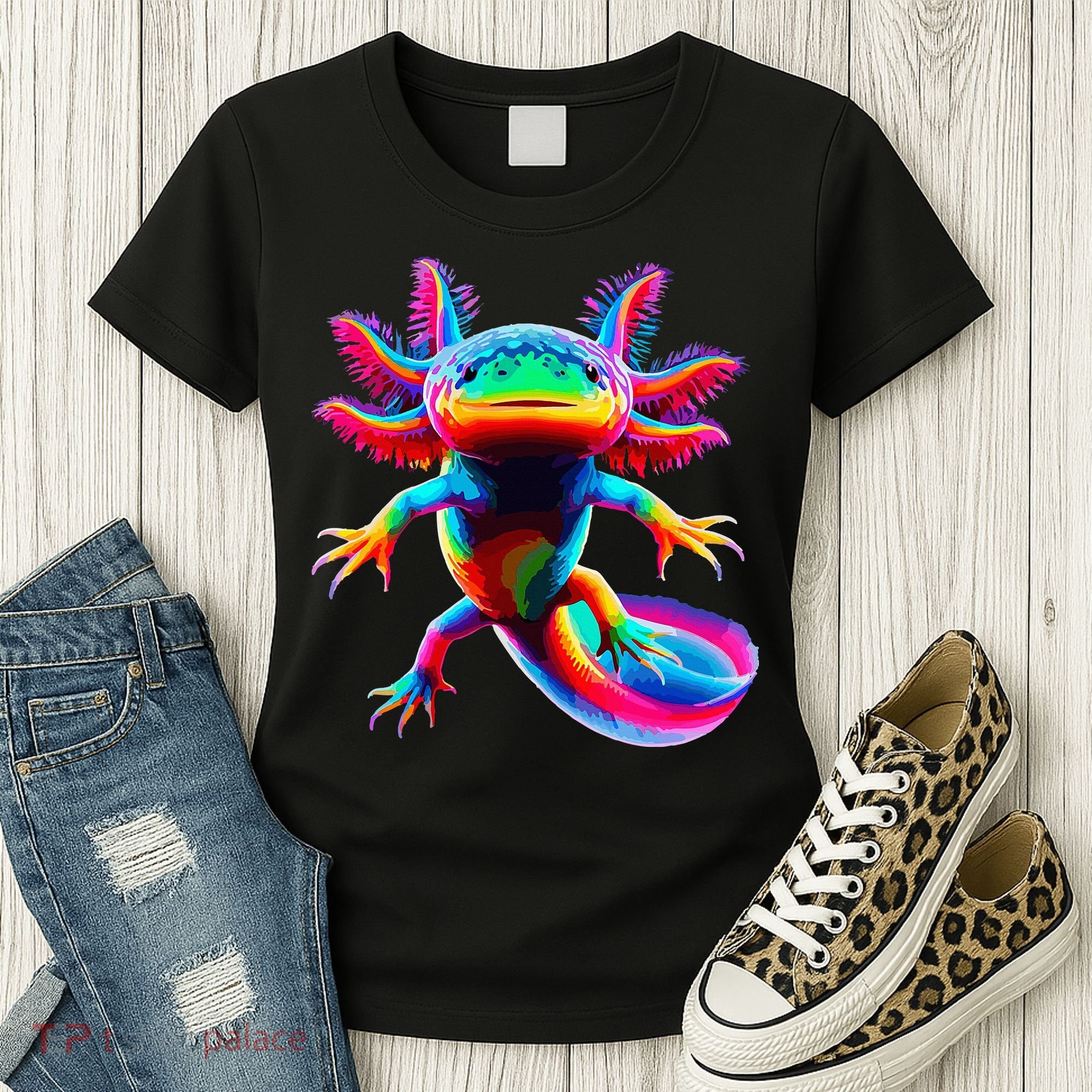 Axolotl Beautiful Pop Art Axolotl Women's T-Shirt