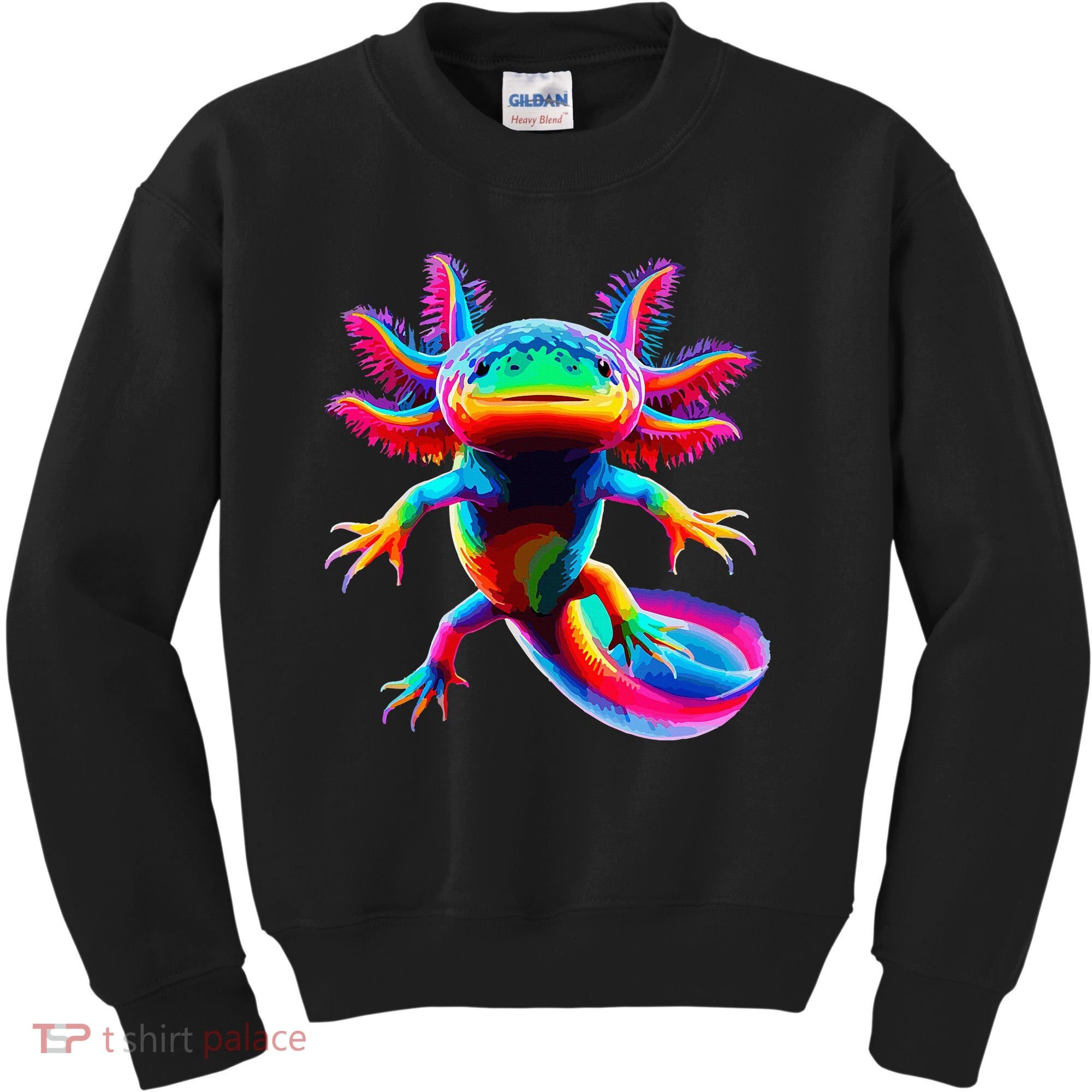 Axolotl Beautiful Pop Art Axolotl Kids Sweatshirt