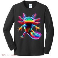 Axolotl Beautiful Pop Art Axolotl Kids Long Sleeve Shirt thumb 0