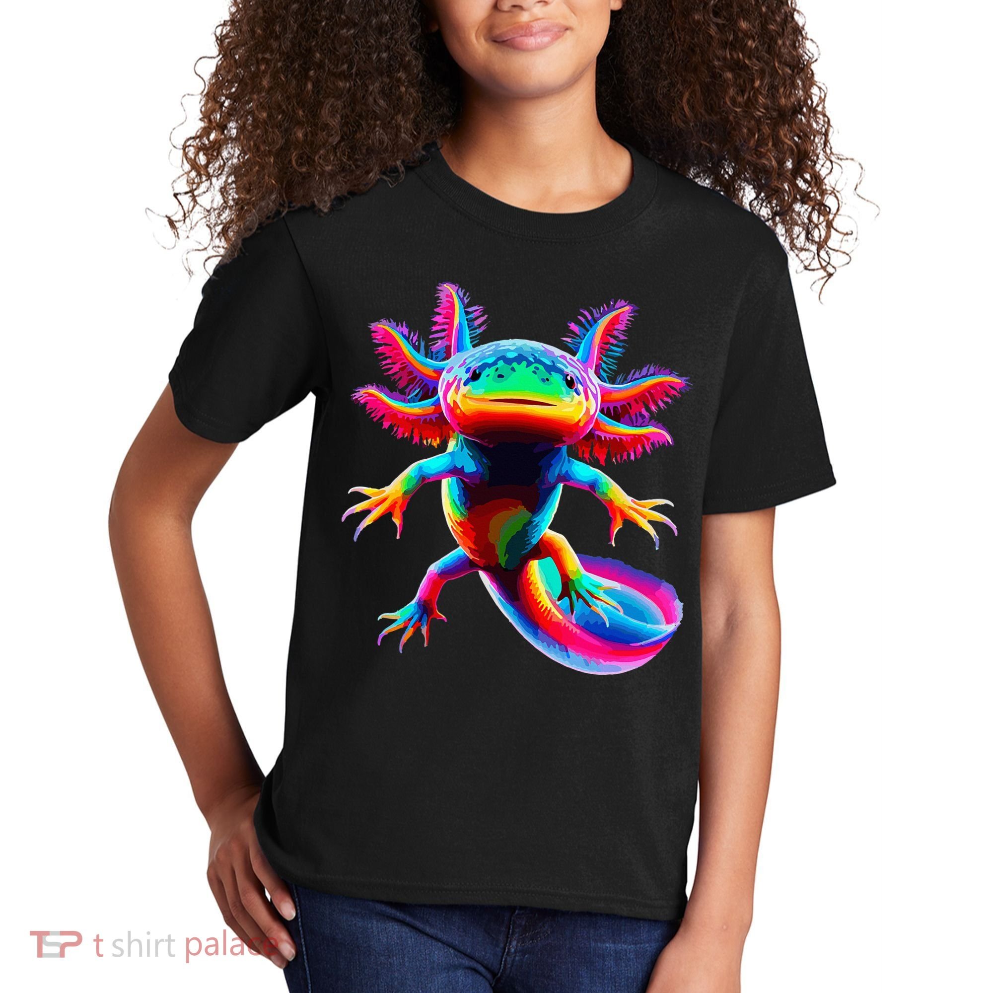 Axolotl Beautiful Pop Art Axolotl Kids T-Shirt