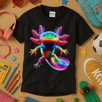 Axolotl Beautiful Pop Art Axolotl Kids T-Shirt thumb 3