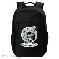 Astronaut Baseball Player Outer Space Moon Space Hitter Gift Backpack thumb 0
