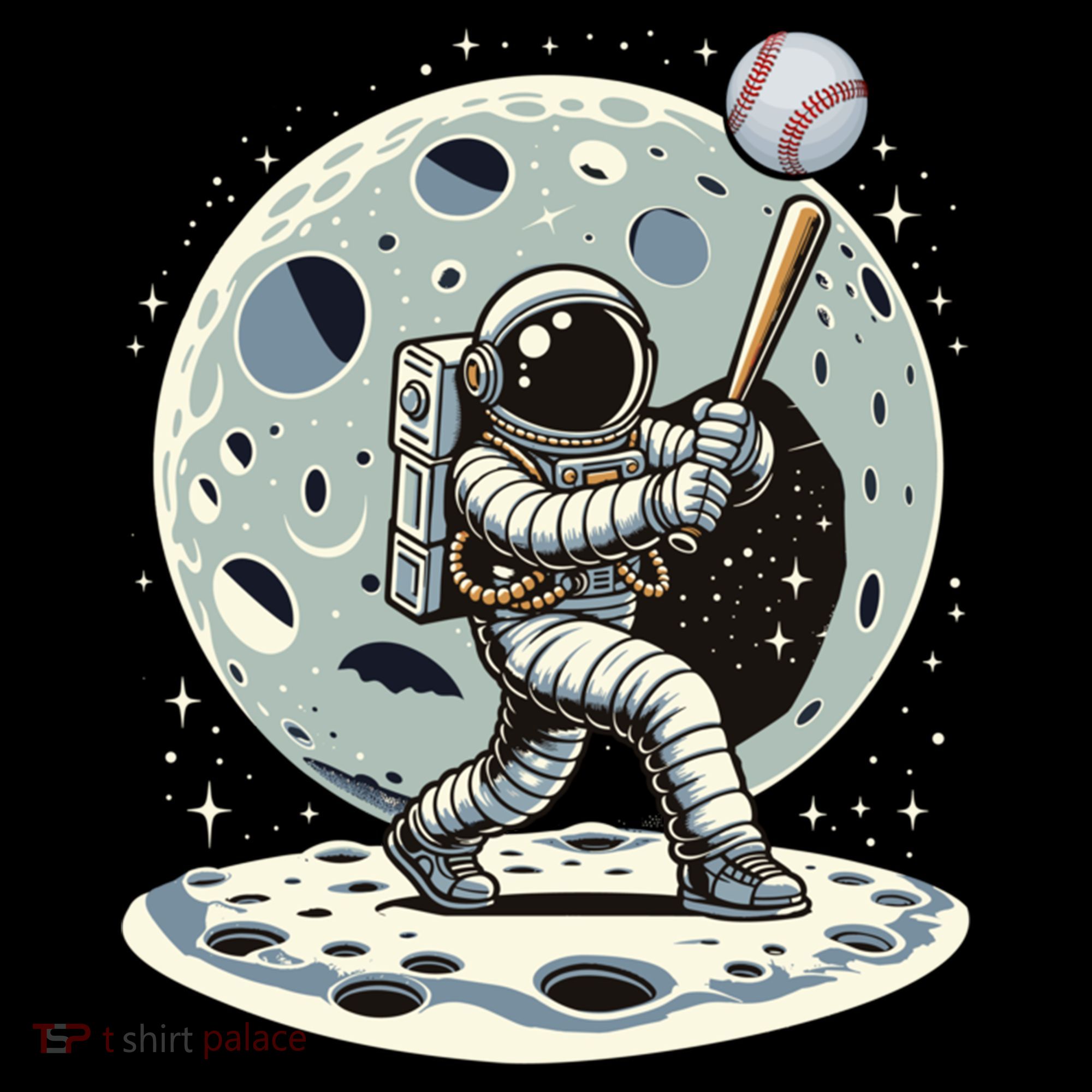 Astronaut Baseball Player Outer Space Moon Space Hitter Gift Bucket Hat
