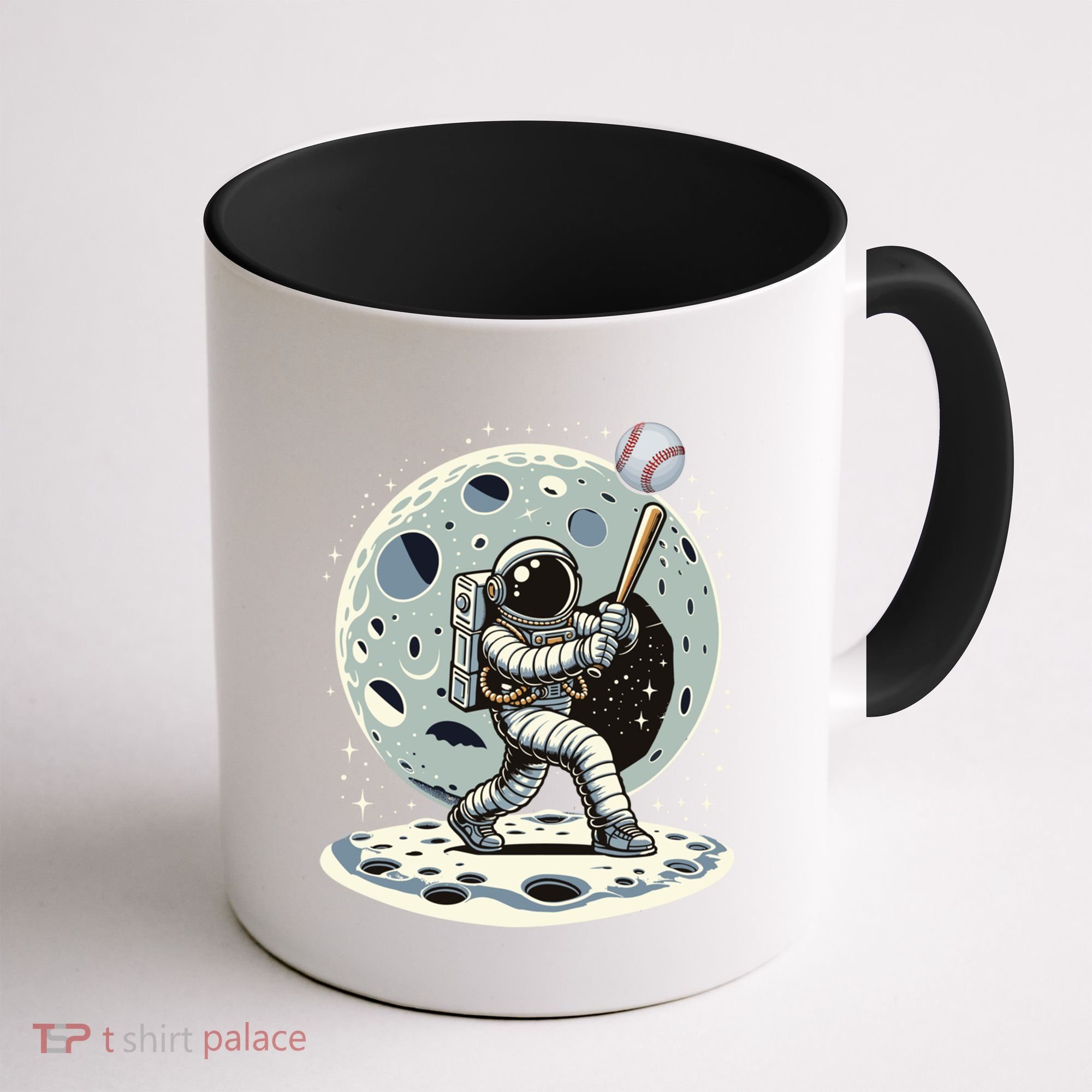Astronaut Baseball Player Outer Space Moon Space Hitter Gift Coffee Mug