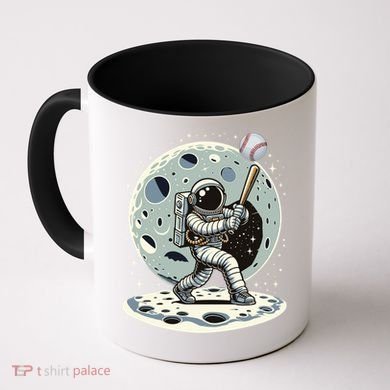Astronaut Baseball Player Outer Space Moon Space Hitter Gift Coffee Mug