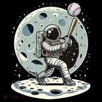 Astronaut Baseball Player Outer Space Moon Space Hitter Gift Coffee Mug thumb 5