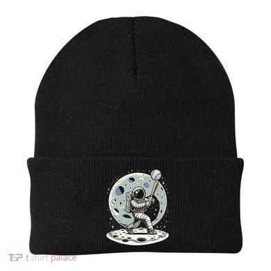 Astronaut Baseball Player Outer Space Moon Space Hitter Gift Beanie