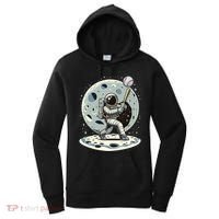 Astronaut Baseball Player Outer Space Moon Space Hitter Gift Women's Hoodie thumb 0