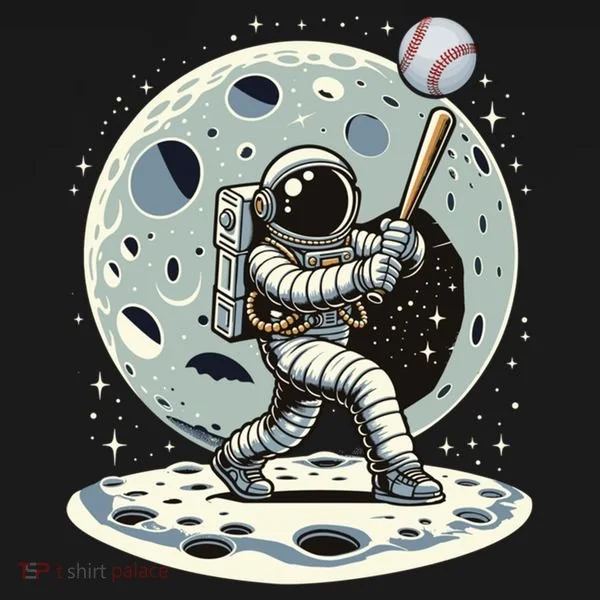 Astronaut Baseball Player Outer Space Moon Space Hitter Gift Ornament