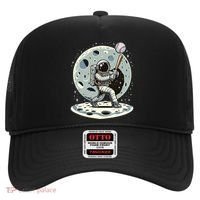 Astronaut Baseball Player Outer Space Moon Space Hitter Gift Hat thumb 0