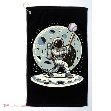 Astronaut Baseball Player Outer Space Moon Space Hitter Gift Golf Towel