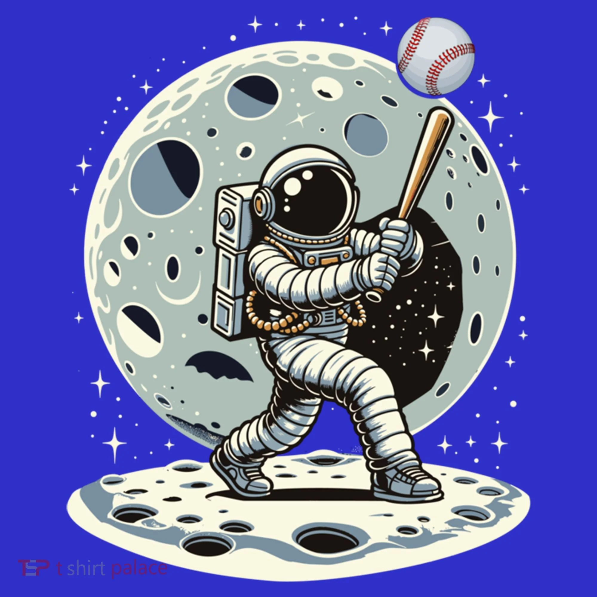 Astronaut Baseball Player Outer Space Moon Space Hitter Gift Long Sleeve Shirt
