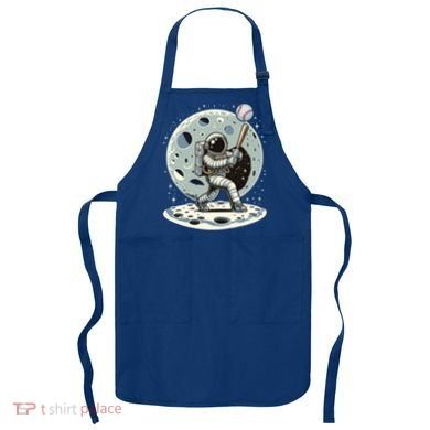 Astronaut Baseball Player Outer Space Moon Space Hitter Gift Apron