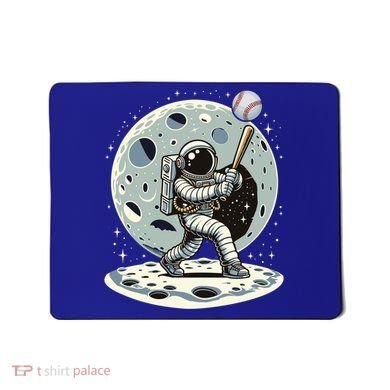 Astronaut Baseball Player Outer Space Moon Space Hitter Gift Mousepad