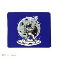 Astronaut Baseball Player Outer Space Moon Space Hitter Gift Mousepad thumb 0