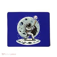 Astronaut Baseball Player Outer Space Moon Space Hitter Gift Mousepad thumb 0