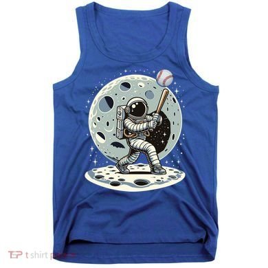 Astronaut Baseball Player Outer Space Moon Space Hitter Gift Tank Top