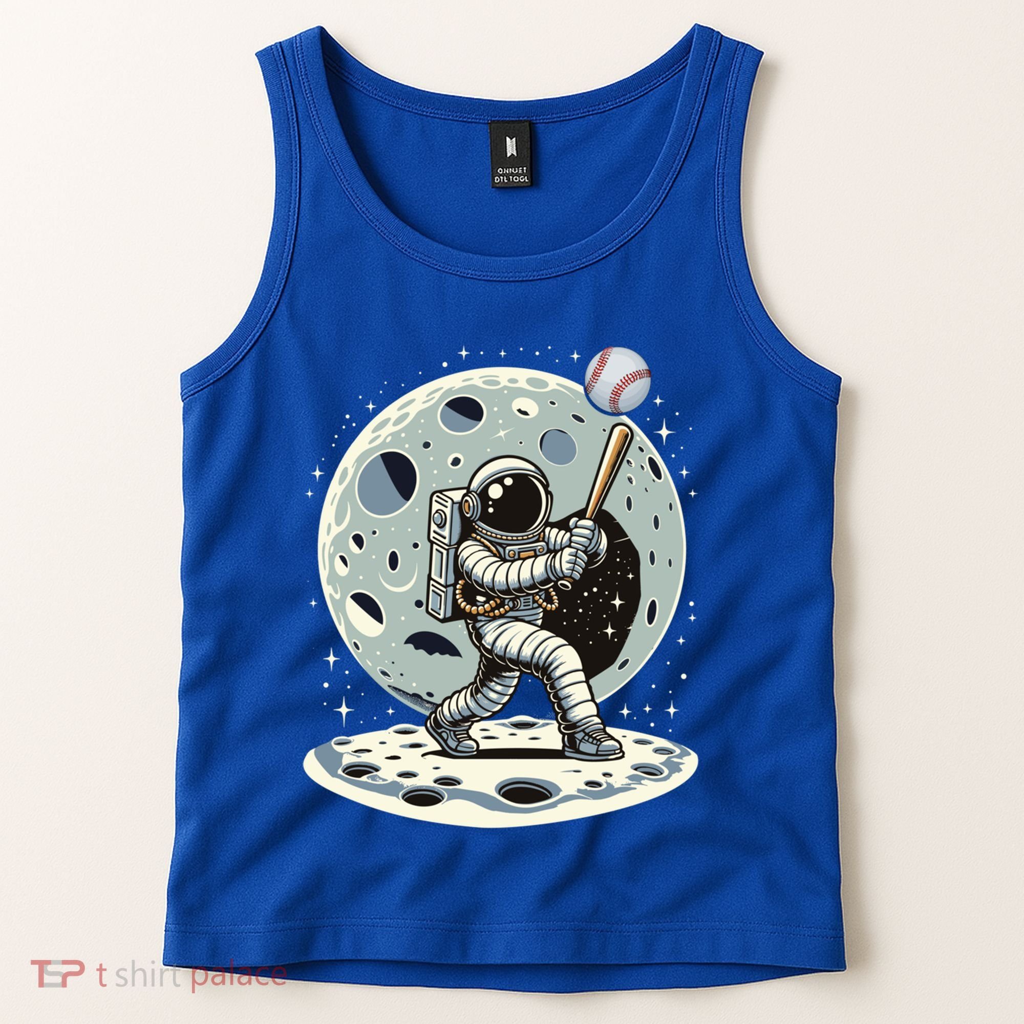 Astronaut Baseball Player Outer Space Moon Space Hitter Gift Tank Top