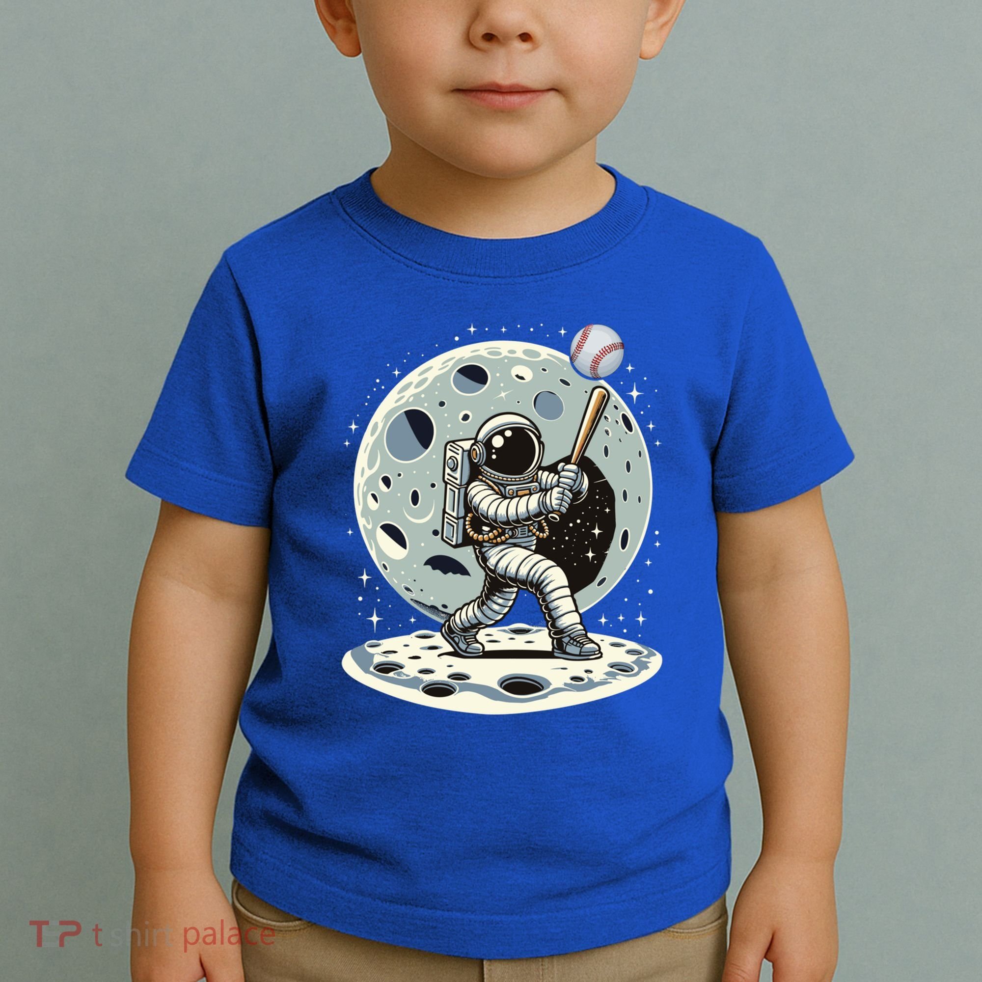 Astronaut Baseball Player Outer Space Moon Space Hitter Gift Toddler T-Shirt