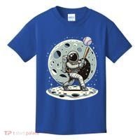 Astronaut Baseball Player Outer Space Moon Space Hitter Gift Kids T-Shirt thumb 0