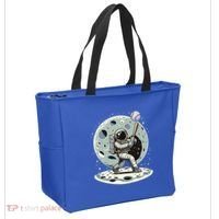 Astronaut Baseball Player Outer Space Moon Space Hitter Gift Tote Bag thumb 2