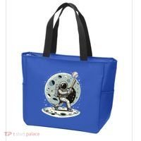 Astronaut Baseball Player Outer Space Moon Space Hitter Gift Tote Bag thumb 3