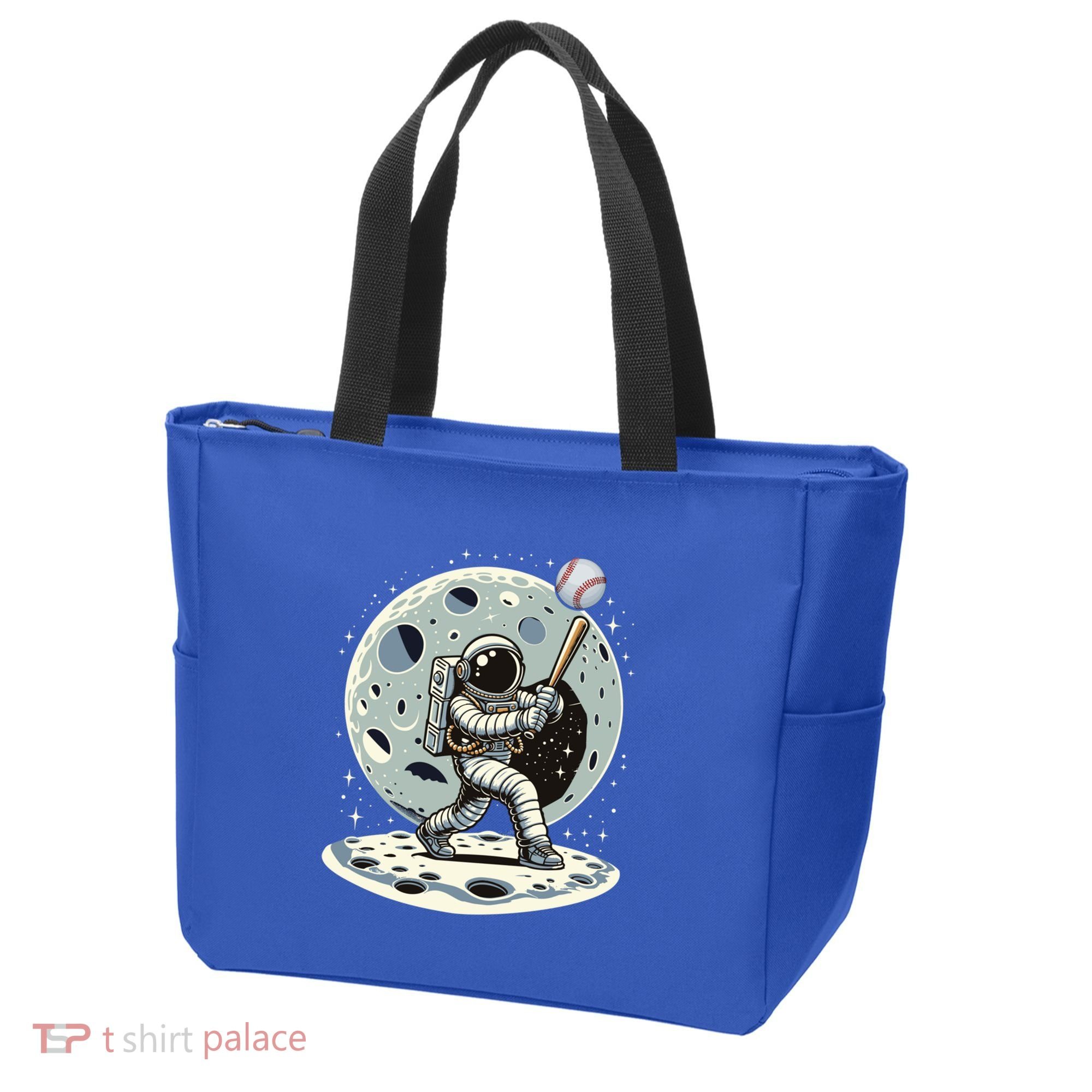 Astronaut Baseball Player Outer Space Moon Space Hitter Gift Tote Bag