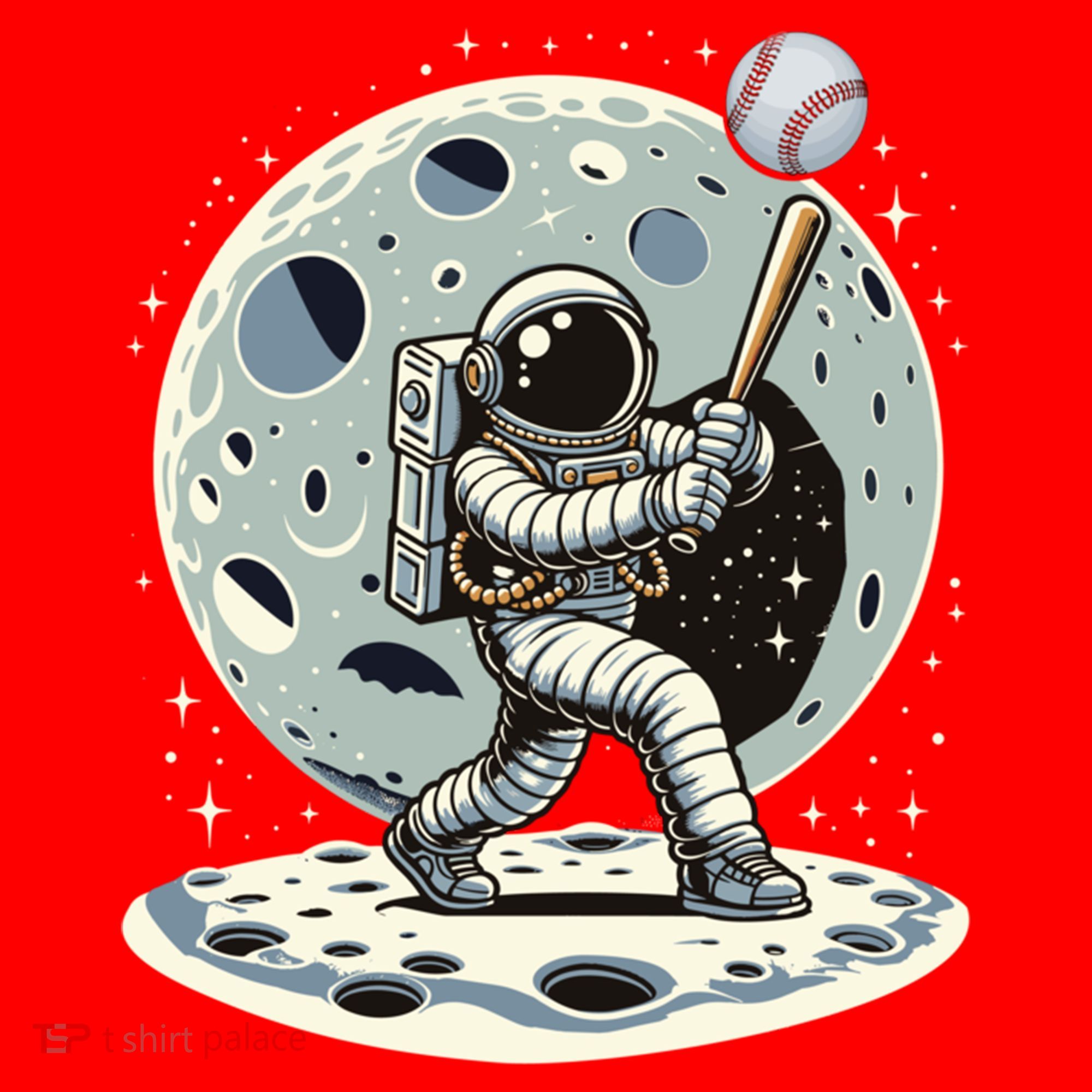 Astronaut Baseball Player Outer Space Moon Space Hitter Gift Santa Hat