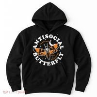 Antisocial Butterfly Partying In The Shadows Apparel Hoodie thumb 0