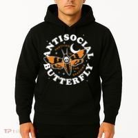 Antisocial Butterfly Partying In The Shadows Apparel Hoodie thumb 2