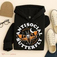 Antisocial Butterfly Partying In The Shadows Apparel Hoodie thumb 4