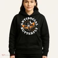Antisocial Butterfly Partying In The Shadows Apparel Hoodie thumb 5