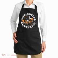 Antisocial Butterfly Partying In The Shadows Apparel Apron thumb 2