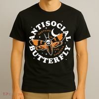 Antisocial Butterfly Partying In The Shadows Apparel T-Shirt thumb 3