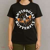 Antisocial Butterfly Partying In The Shadows Apparel T-Shirt thumb 4