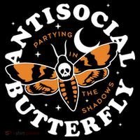Antisocial Butterfly Partying In The Shadows Apparel Women's Hoodie thumb 2
