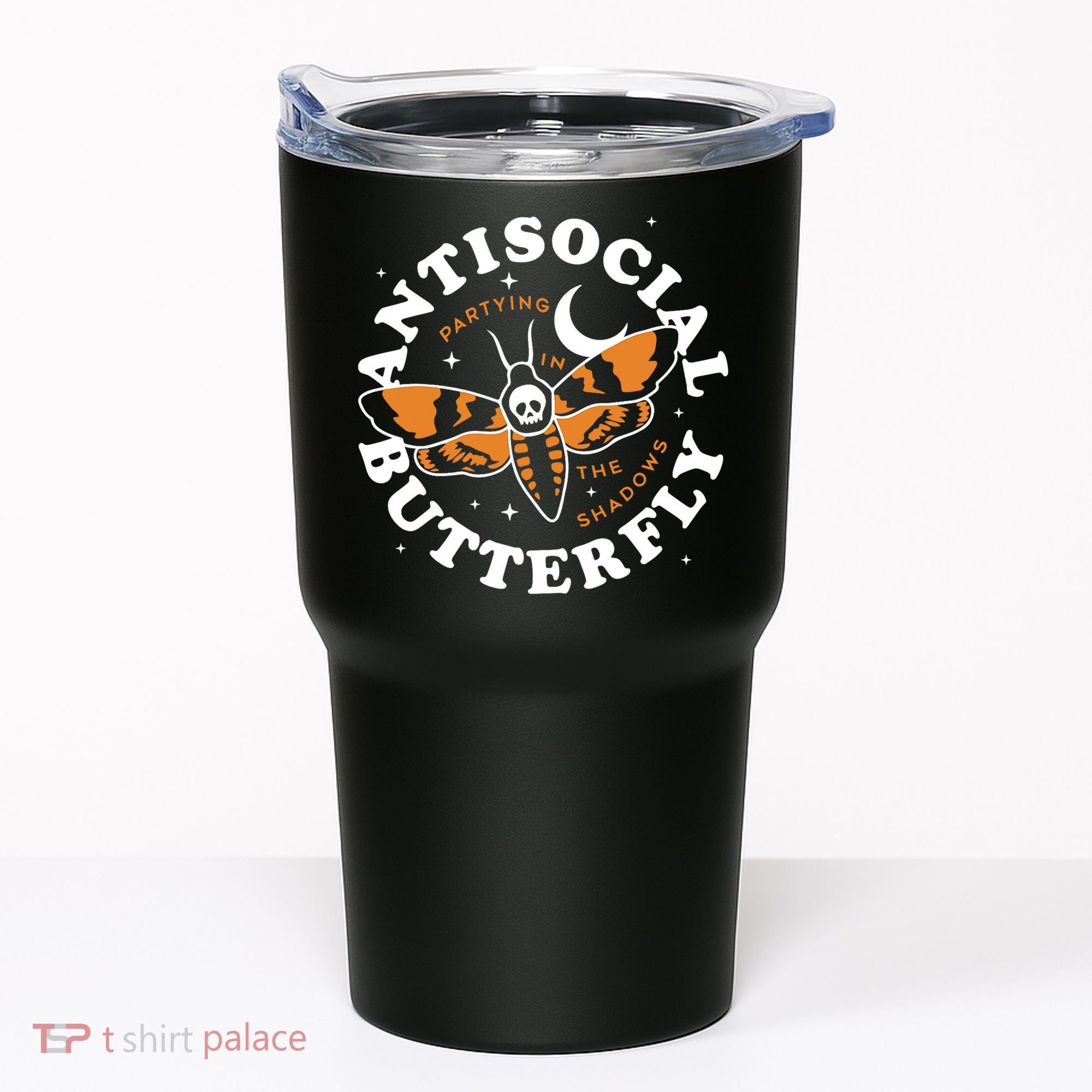 Antisocial Butterfly Partying In The Shadows Apparel Tumbler