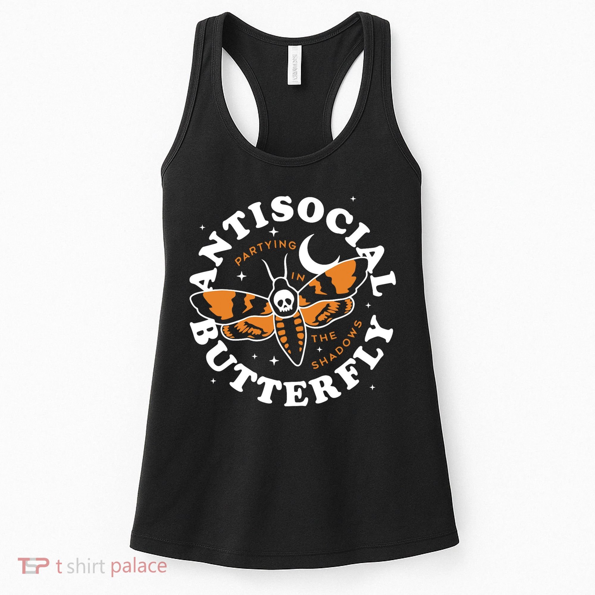 Antisocial Butterfly Partying In The Shadows Apparel Women's Tank Top
