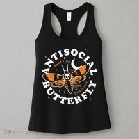 Antisocial Butterfly Partying In The Shadows Apparel Women's Tank Top thumb 3