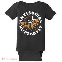 Antisocial Butterfly Partying In The Shadows Apparel Baby Bodysuit thumb 0
