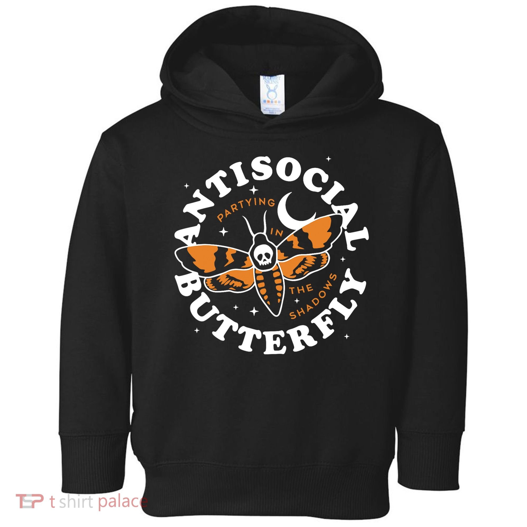 Antisocial Butterfly Partying In The Shadows Apparel Toddler Hoodie