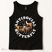 Antisocial Butterfly Partying In The Shadows Apparel Tank Top thumb 2