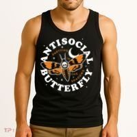 Antisocial Butterfly Partying In The Shadows Apparel Tank Top thumb 3
